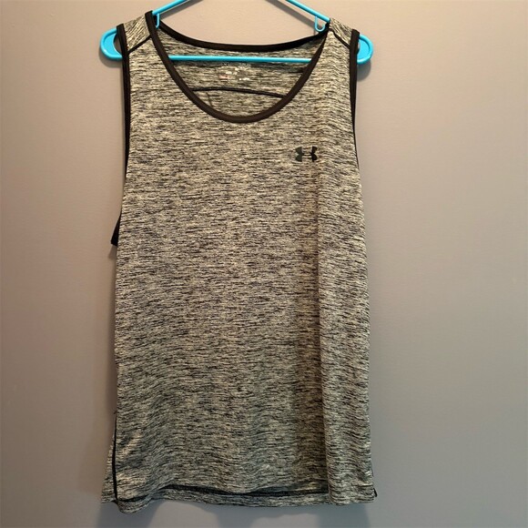 Under Armour Other - Under Armour HeatGear Tank Top Men's XL Black Gray Heather Athletic Gym